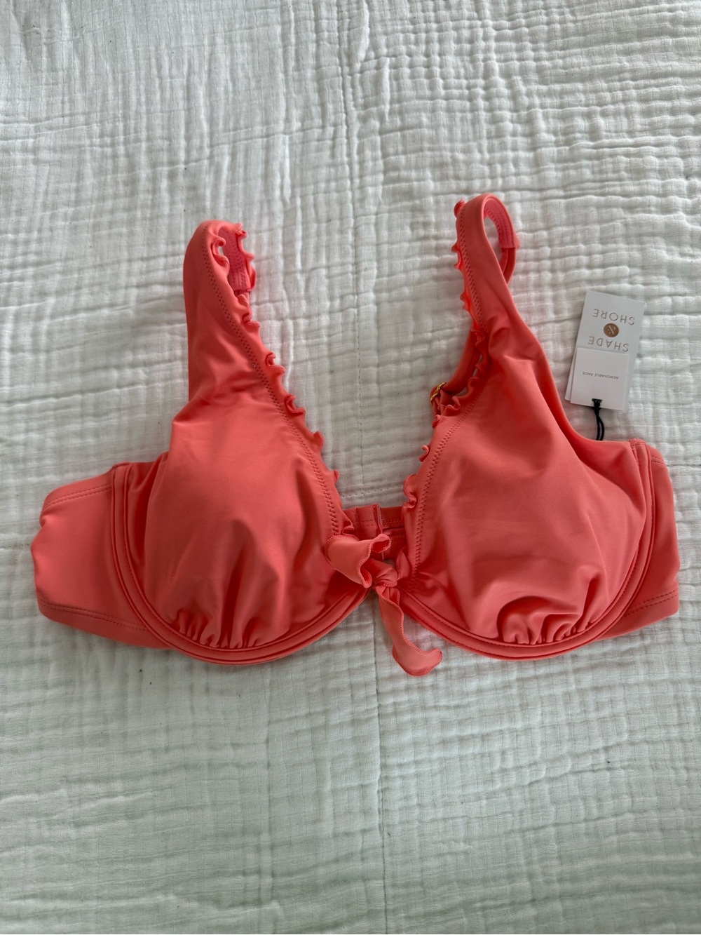 NWT Shade & Shore Wired Bikini Top Size 38 D
